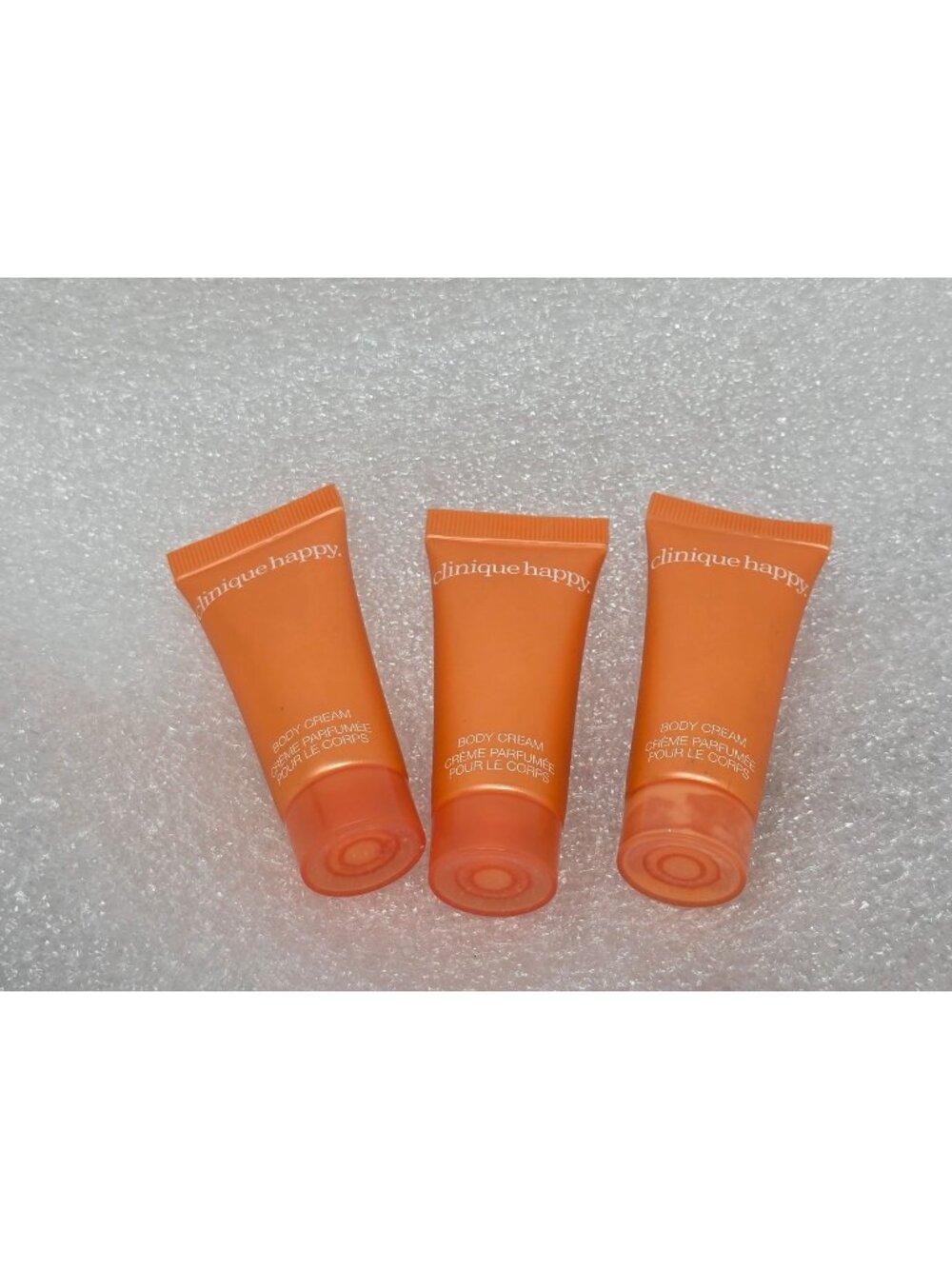 Lot Clinique Happy Body Cream Travel Size 0.5 Fl Oz Set Of 3 Mini Tubes